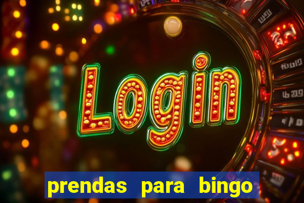 prendas para bingo de natal